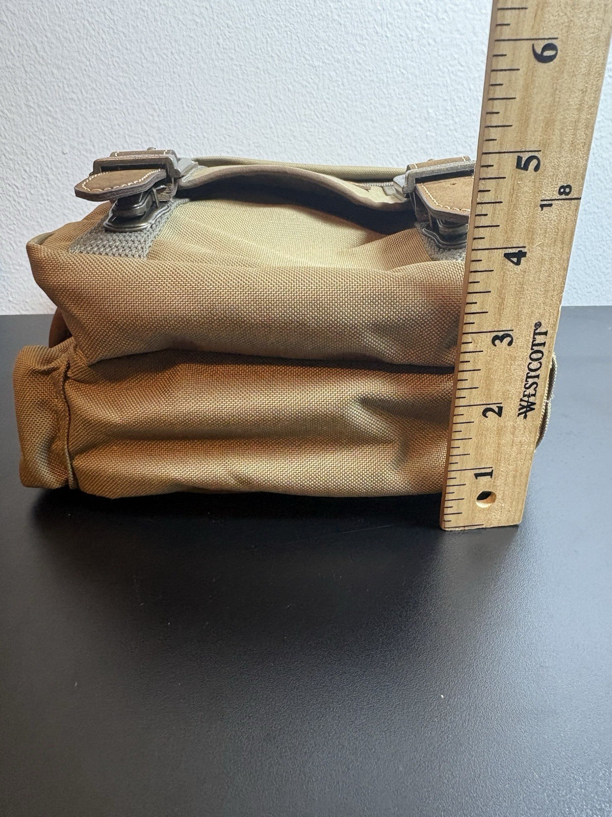 Field & Stream Khaki Canvas Crossbody Bag Utility Outdoors Travel Satchel