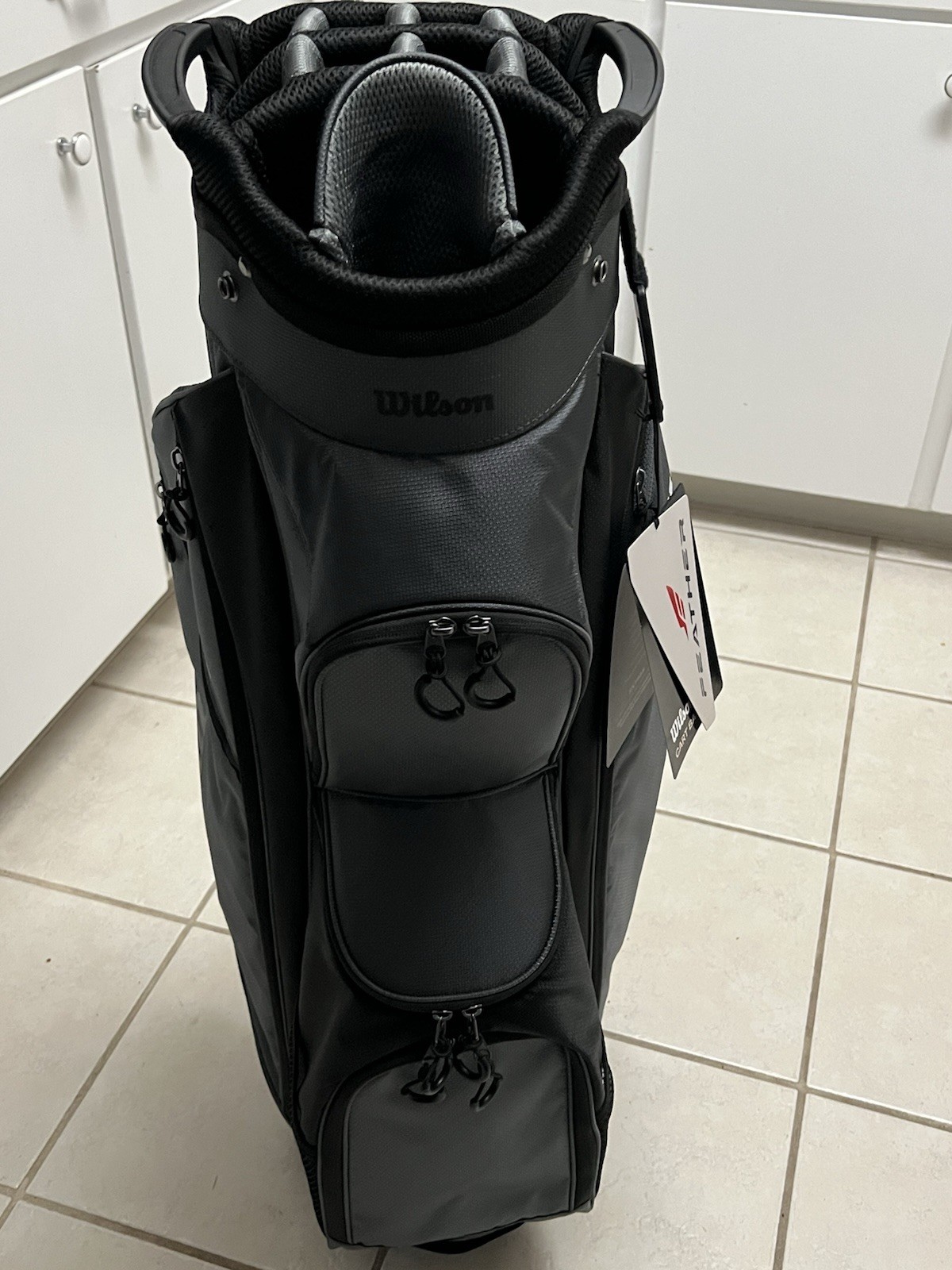 Wilson Feather Golf Cart Bag 14-Way with 3 Dividers & 9 Pockets NEW WITH TAGS