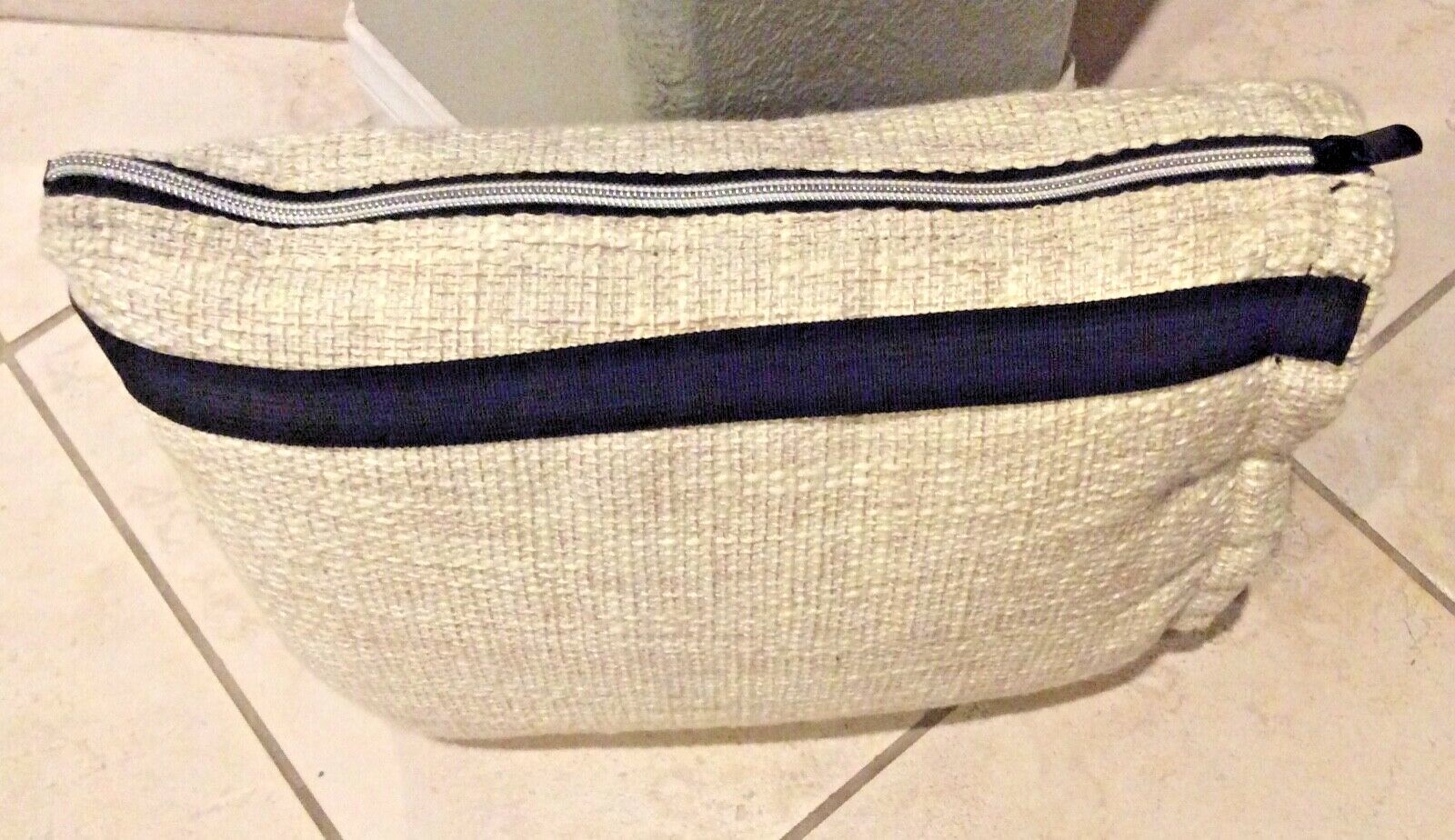 Da Buddha Pillowbag – Beigh Woven Exterior/Black Interior, New, without tags