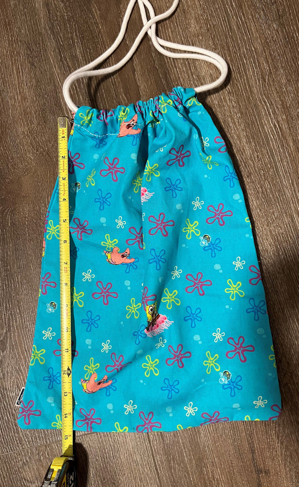 Vans Customs Spongebob Squarepants Drawstring Shoe Box Cinch Bag Patrick Lunch