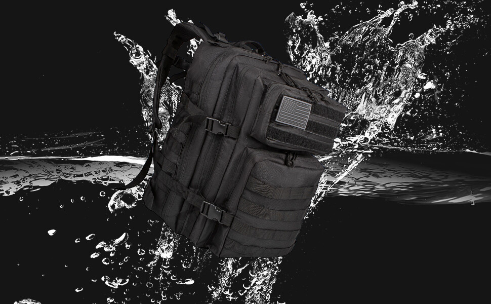 45L Military Tactical Backpack Large Army 3 Day Assault Pack Molle Bag Rucksack