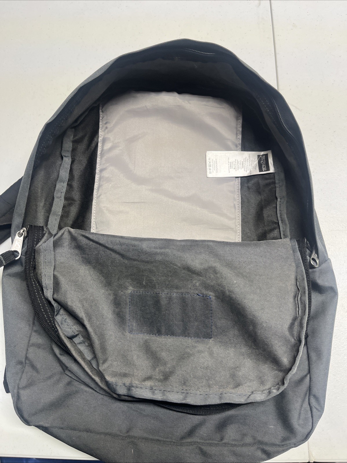 SAVE!!! JANSPORT Backpack Polyester Grey/Black JS00T501. SLIGHTLY USED!!!!!!!!