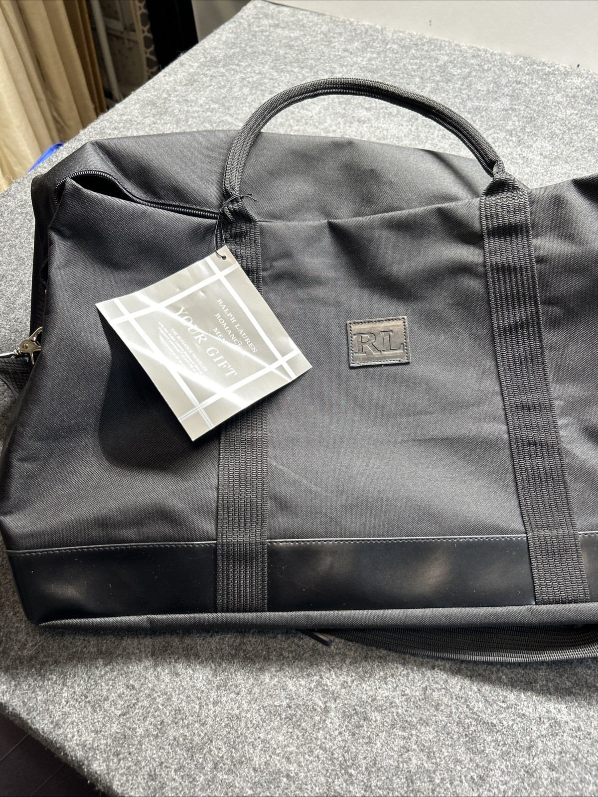 Men’s Ralph Lauren Black Duffel Bag Weekender new with tags
