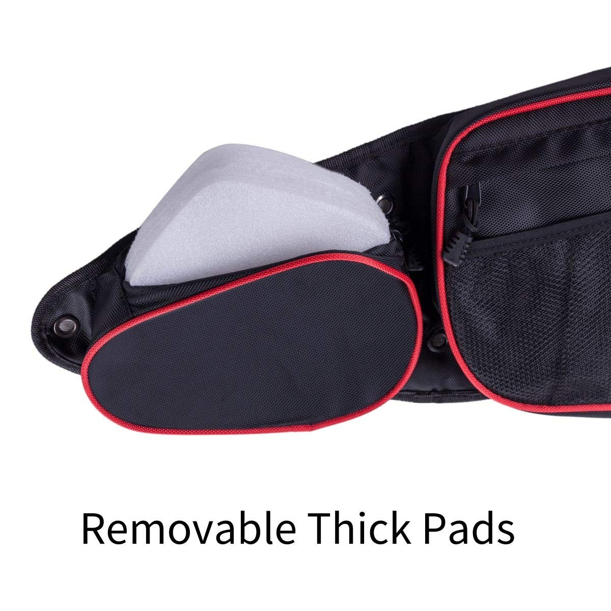 Side Door Bags for RZR with Removable Knee Pad, Front Door Side Storage Bag f…