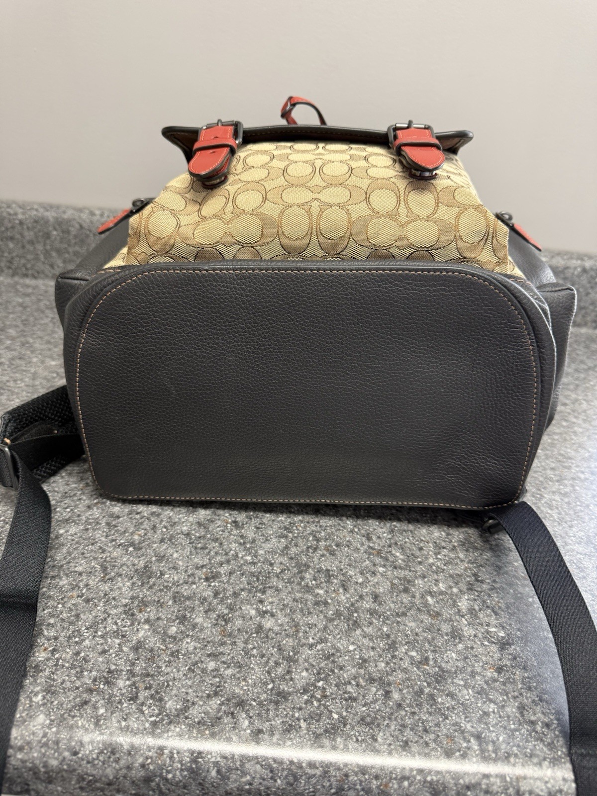 Coach Men’s Sprint Backpack In Signature Jacquard Canvas/Leather CT016 $750