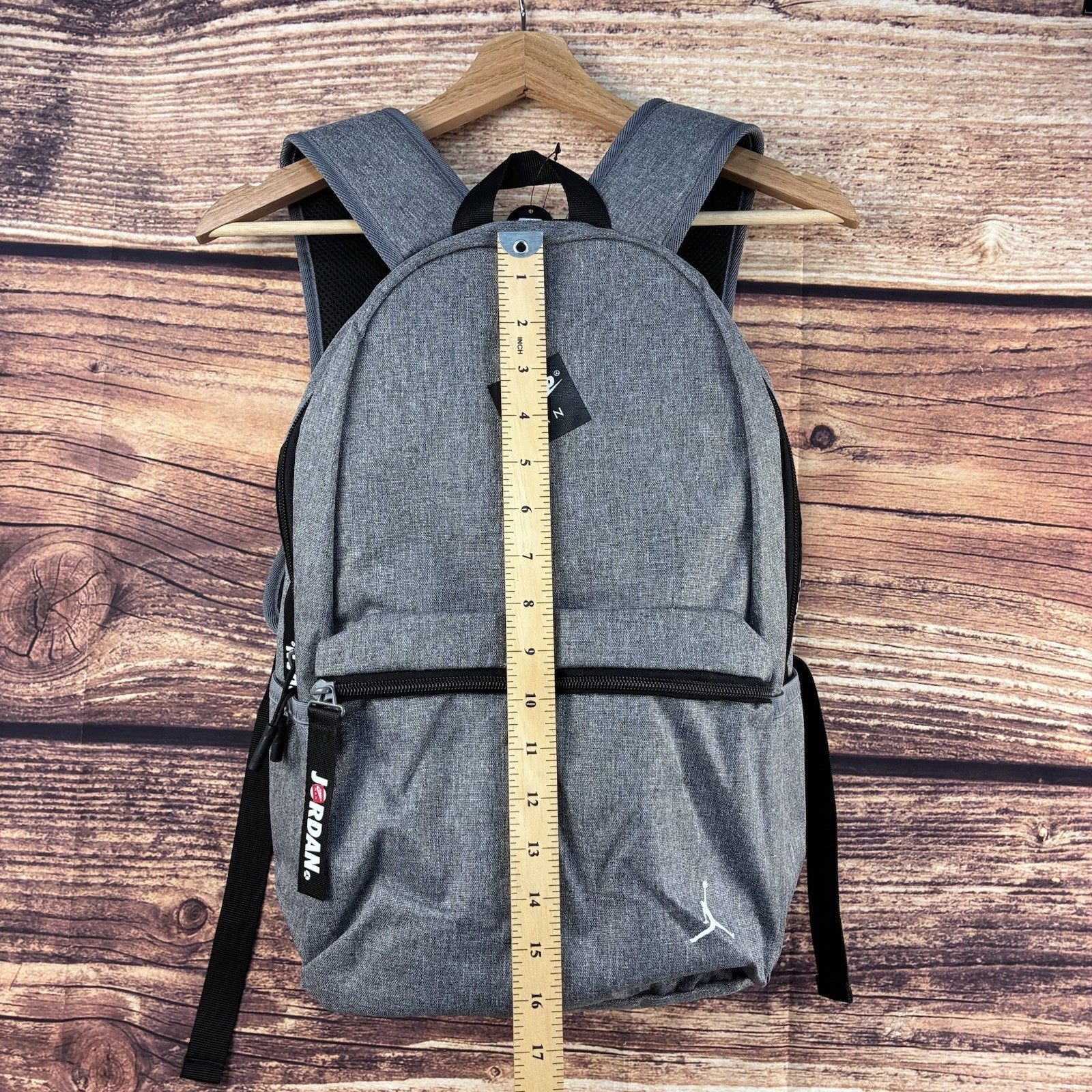 Jordan Jumpman Classic Backpack Carbon Heather Grey School Bag 9A0505-GEH NWT