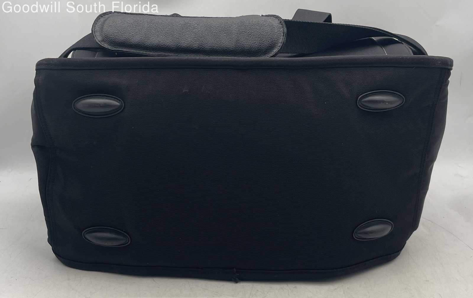 Tommy Hilfiger Mens Black Adjustable Detachable Strap Double Handle Duffle Bag