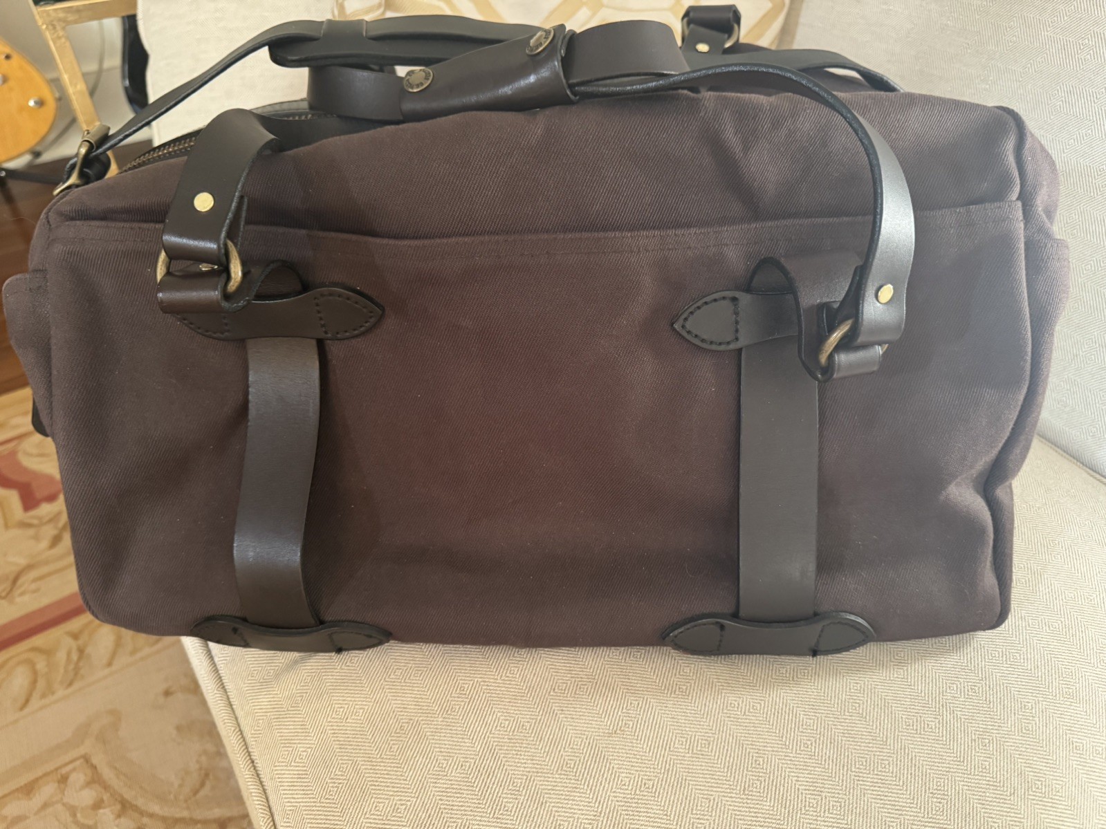Filson Twill Duffle Bag | Dark Brown Style 248 (20x14x13)