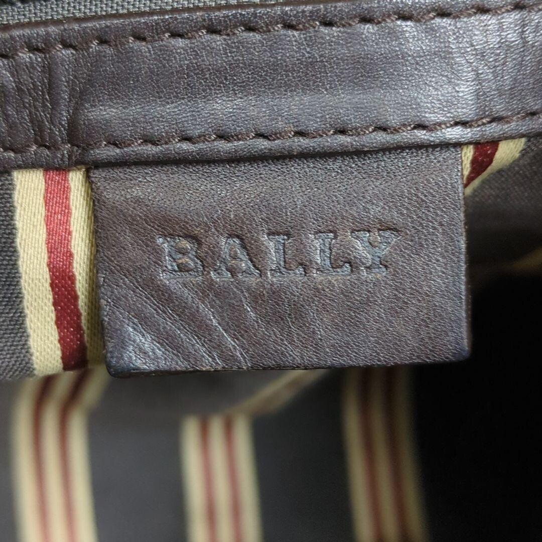 Bally Brown Leather Briefcase Business Bag Trainspotting Men Zip 40cm 28cm LM