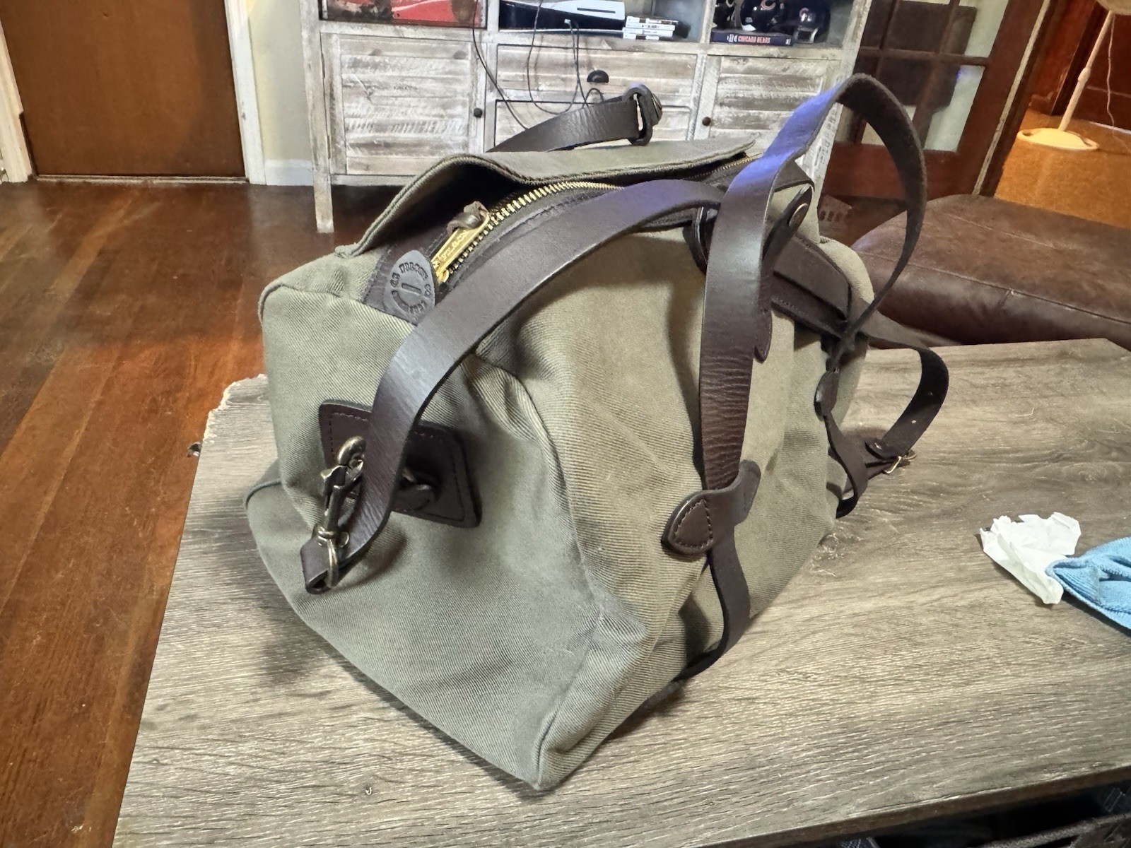 filson small rugged twill duffle bag