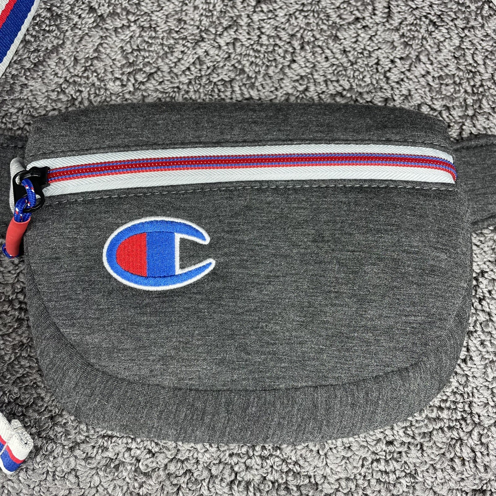 Champion Dark Heather Grey Attribute Waist Fanny Pack Size