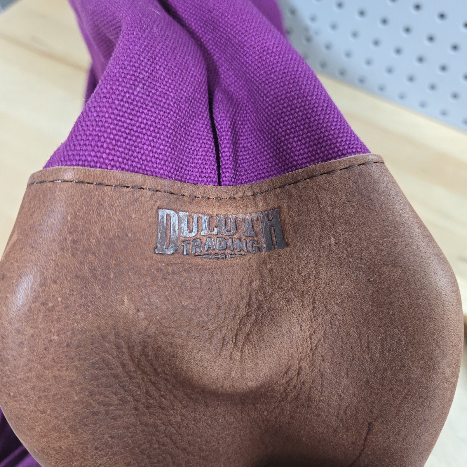 Duluth Trading Mixed Media Backpack Lifetime Canvas Leather Bottom NEW WITH TAGS