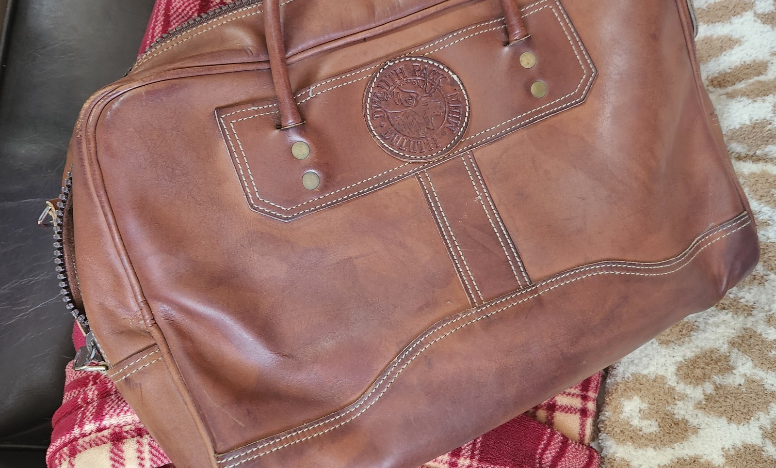 Duluth Pack Brown Leather Computer Briefcase, Retail: $535