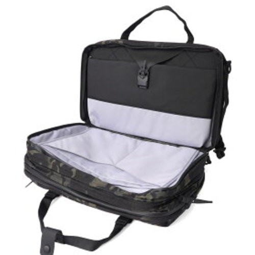 Black Ember Forge Briefcase 60002 Men’s 3-Way Expandable Backpack Messenger Bag