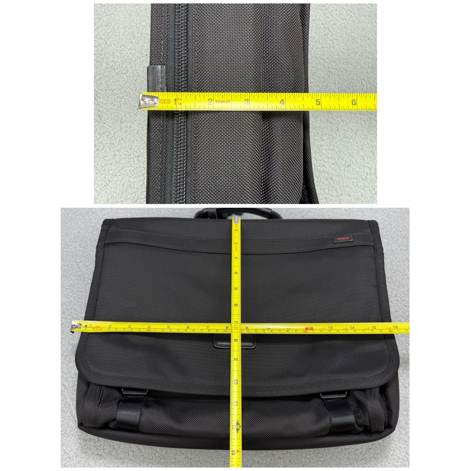 Tumi Bag Medium Black Alpha Laptop Messenger Slim Expandable Briefcase Crossbody