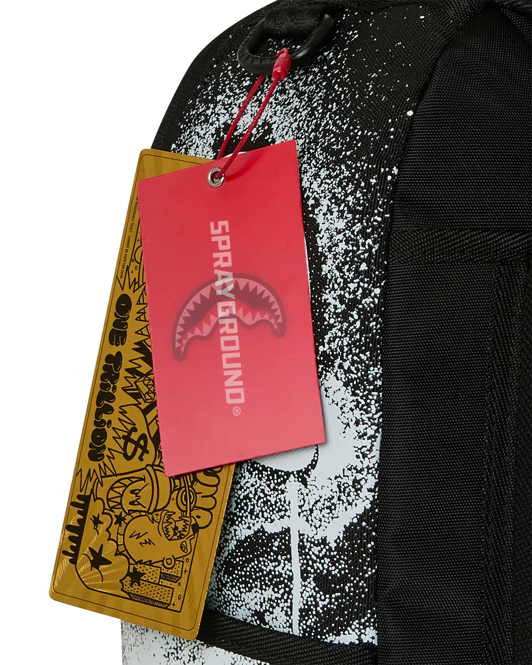 Sprayground SHARK CENTRAL OVERSPRAY Backpack🔥New Black Bookbag Large School Bag