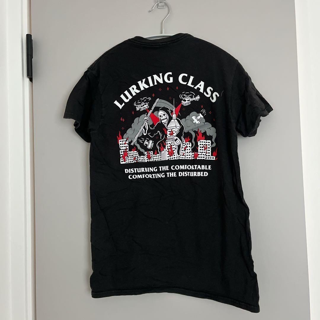 LURKING CLASS [S] American casual print short sleeve T-shirt black