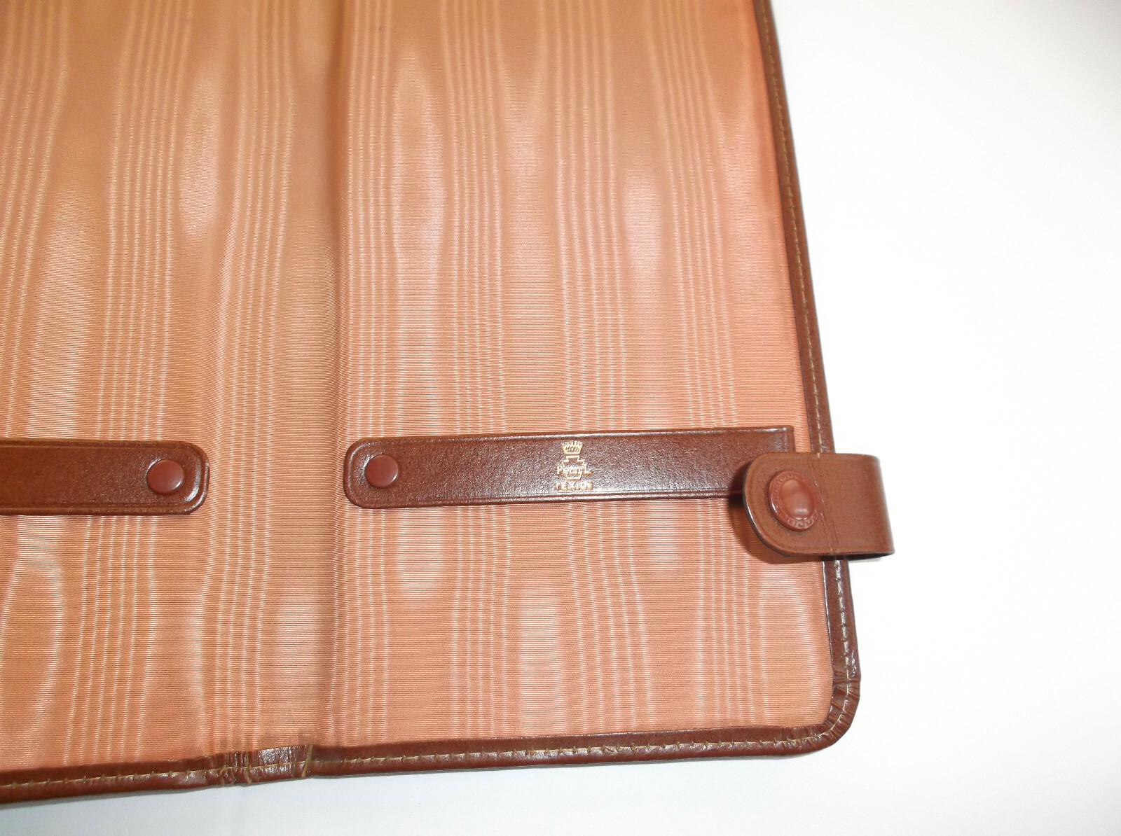 Vintage TIE VALET Texide Travel Case by Penn L Monogrammed FJR 15×6 Inches