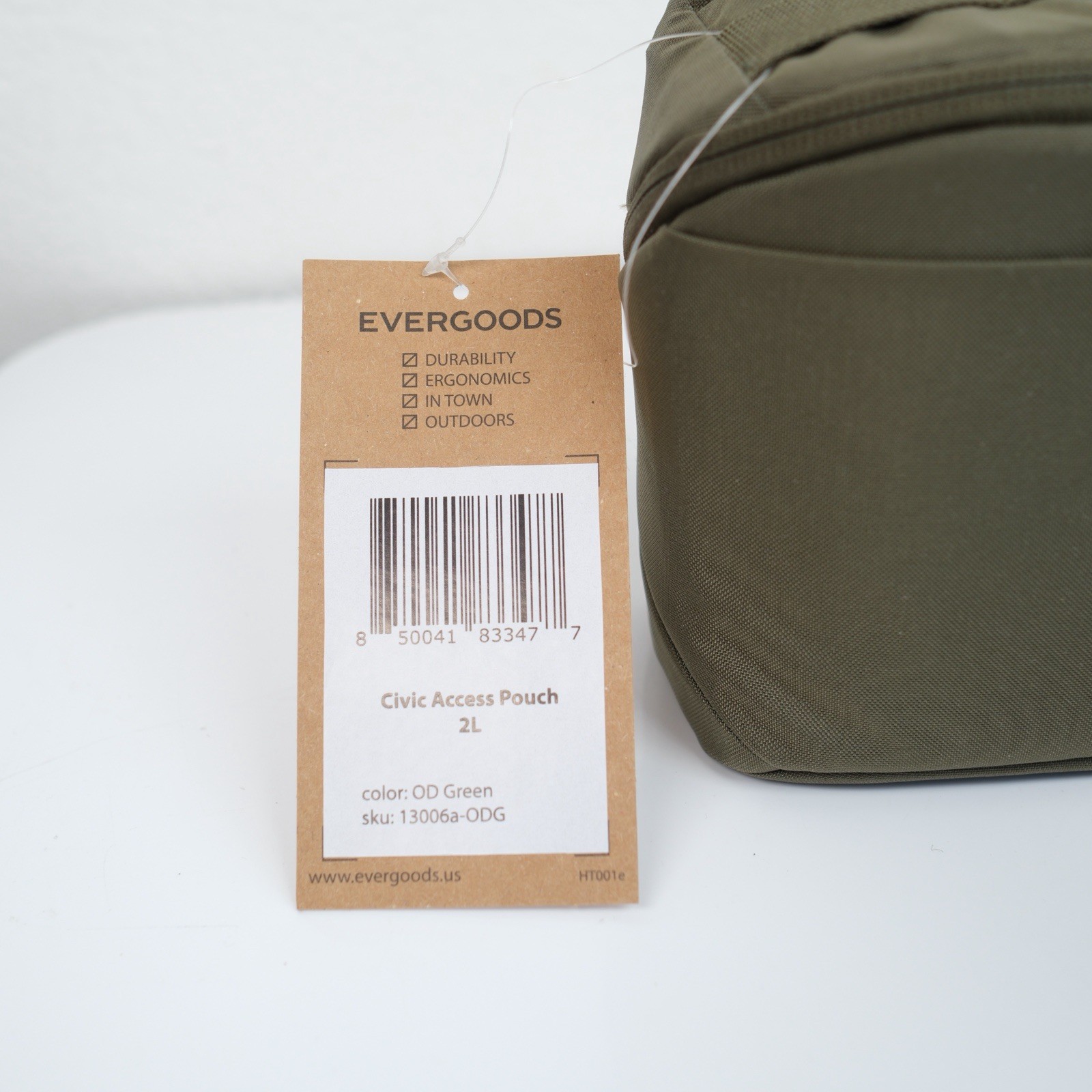 EVERGOODS CAP2 Civic Access Pouch 2L OD Green Orange EDC Organizer Bag EG