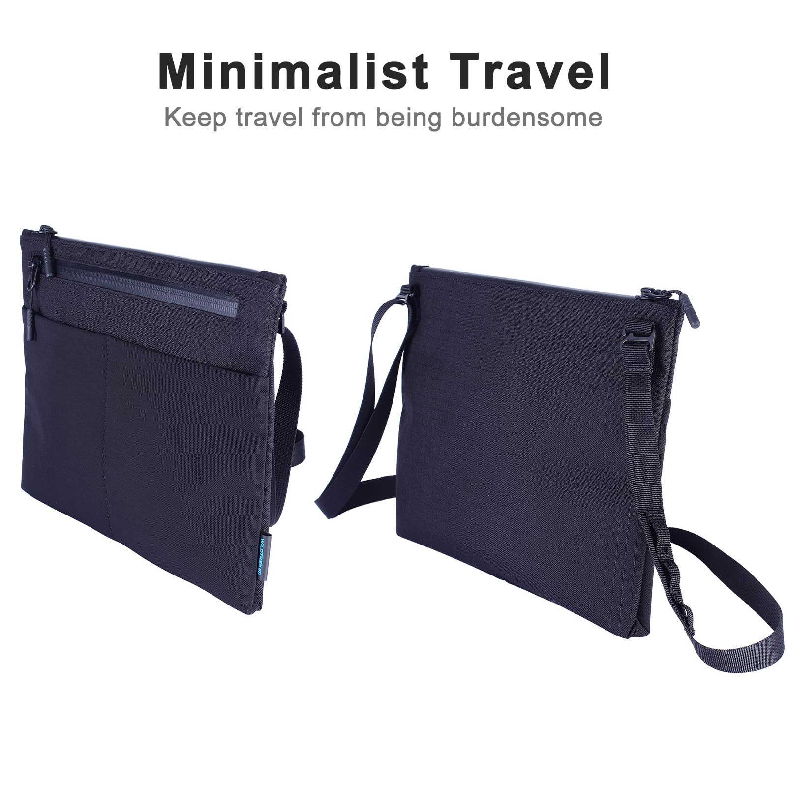 WILDTREKER EDC Crossbody Sling Bag, Cordura Nylon 66 & Wear-resistant Oxford …