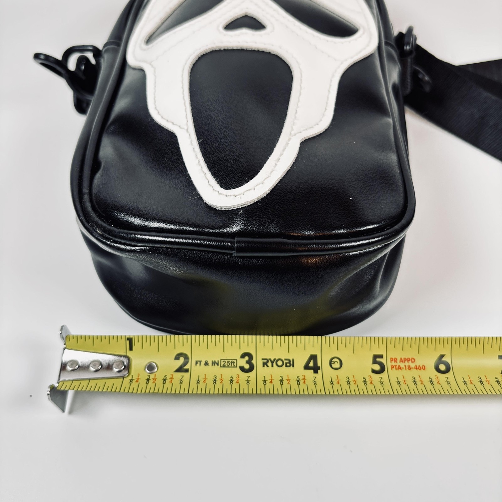 Scream Ghostface Crossbody Bag Unisex Black White Horror Halloween Shoulder