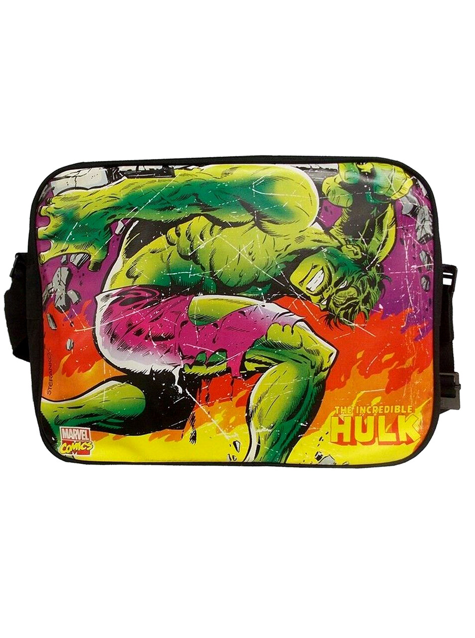 Incredible Hulk Messenger Shoulder Bag School Marvel Retro Brand New With Tag