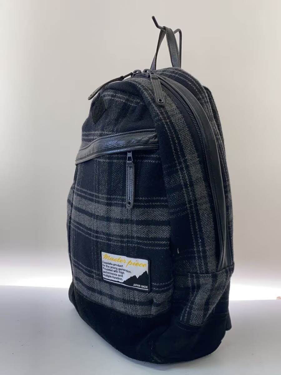 MSPC (master-piece) Suede Backpack, Gray Check 01010-W