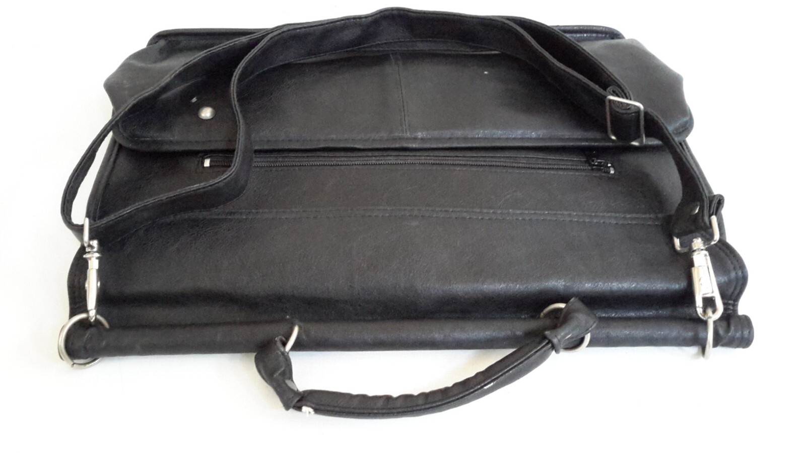 Axel David BagSac 1062 HK Amsterdam Men Classic Leather Briefcase Black Pre-owne