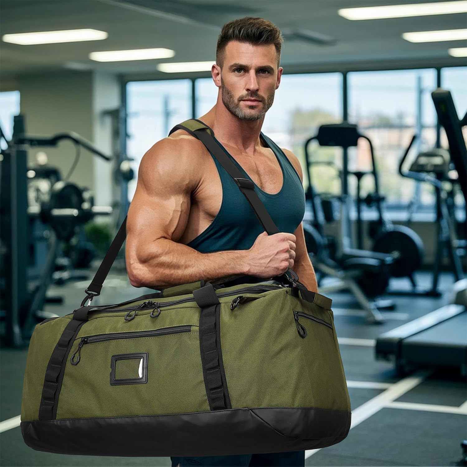 100L Extra Large Travel Duffle Bag Backpack for Men, 3 in 1 Sports