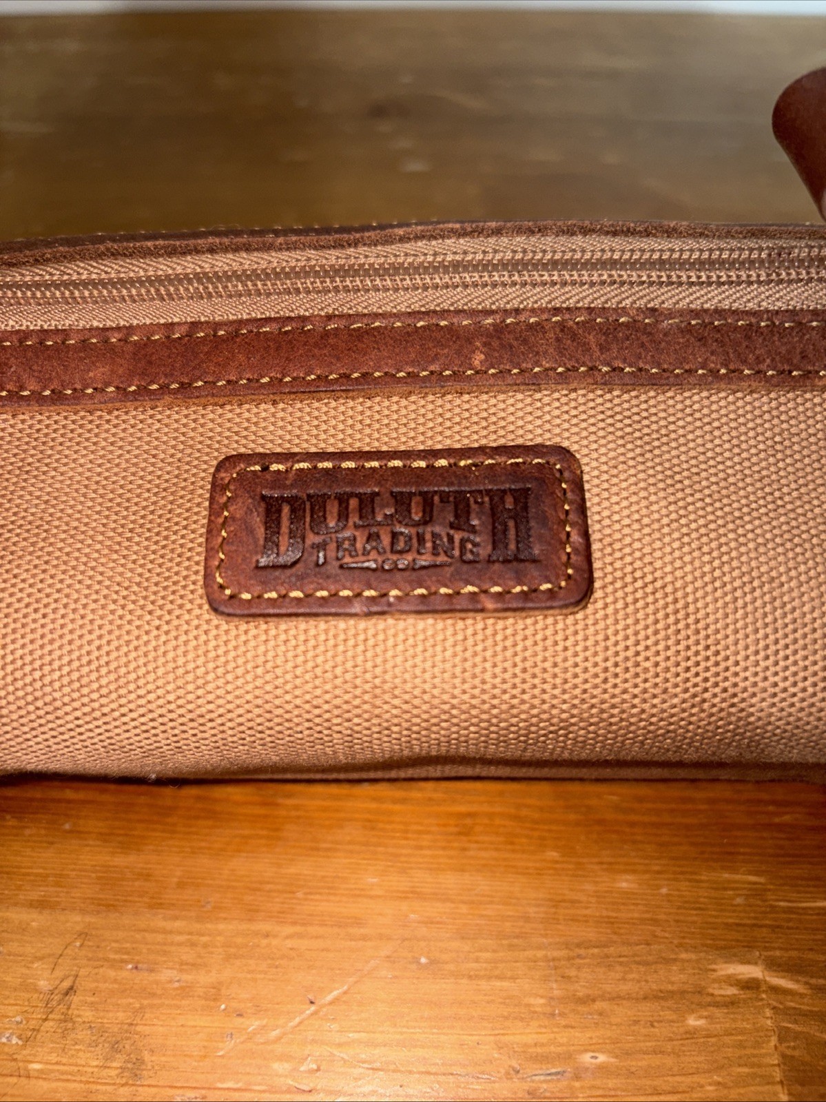 Duluth Trading Co. Fire Hose Travel Toiletry Dopp Kit Bag Business Utility Brown
