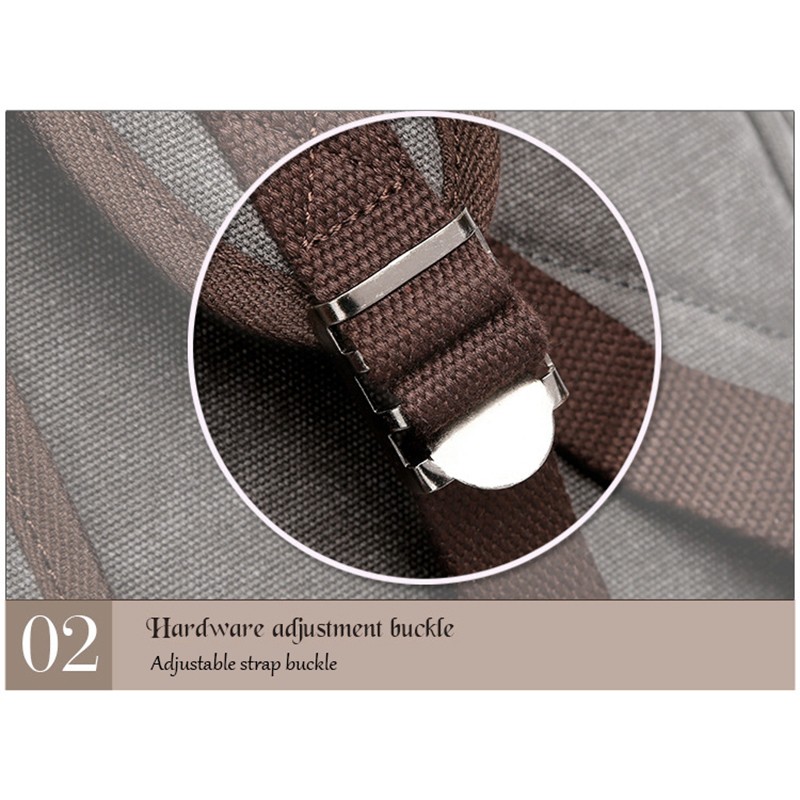 Canvas Backpack Satchel Travel Rucksack Hiking Camping Vintage School Travel Bag