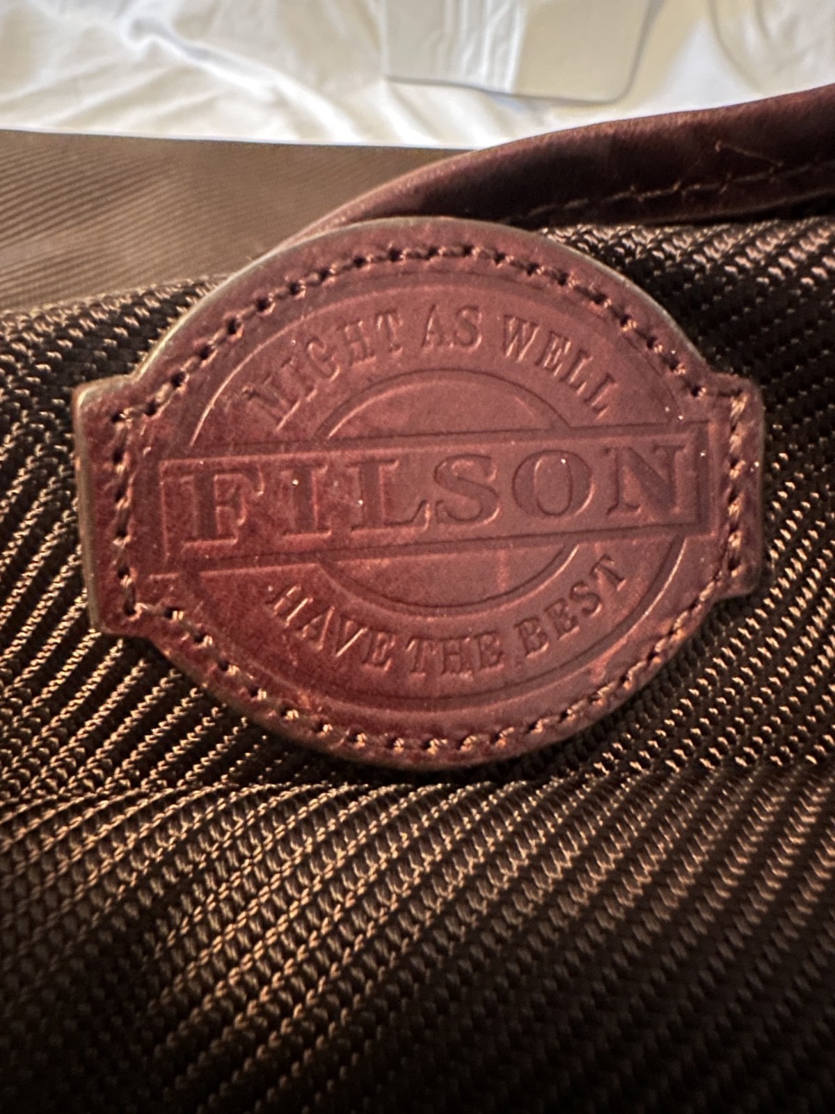 Filson Passage Expedition Small Duffle 73002 Brown Nylon Leather Travel Bag