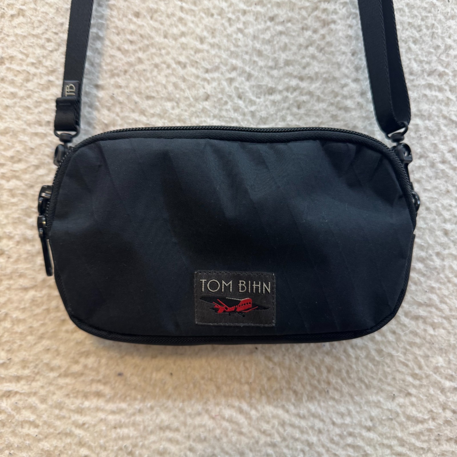 Tom Binh Bantam Black X-Pac Shoulder Crossbody Sling Bag Minimalist EDC