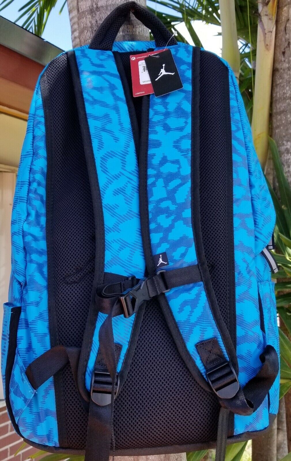Nike Air Jordan Jumpman Backpack Blue Lagoon Laptop Sleeve Gym Bag 9A1776-B22