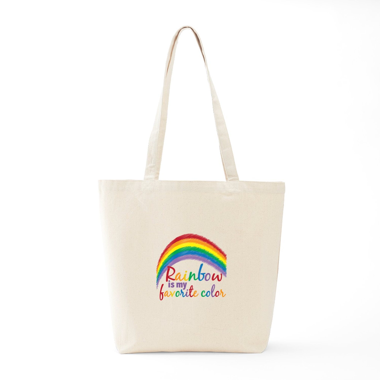 CafePress Rainbow Favorite Color Tote Bag (670279066)
