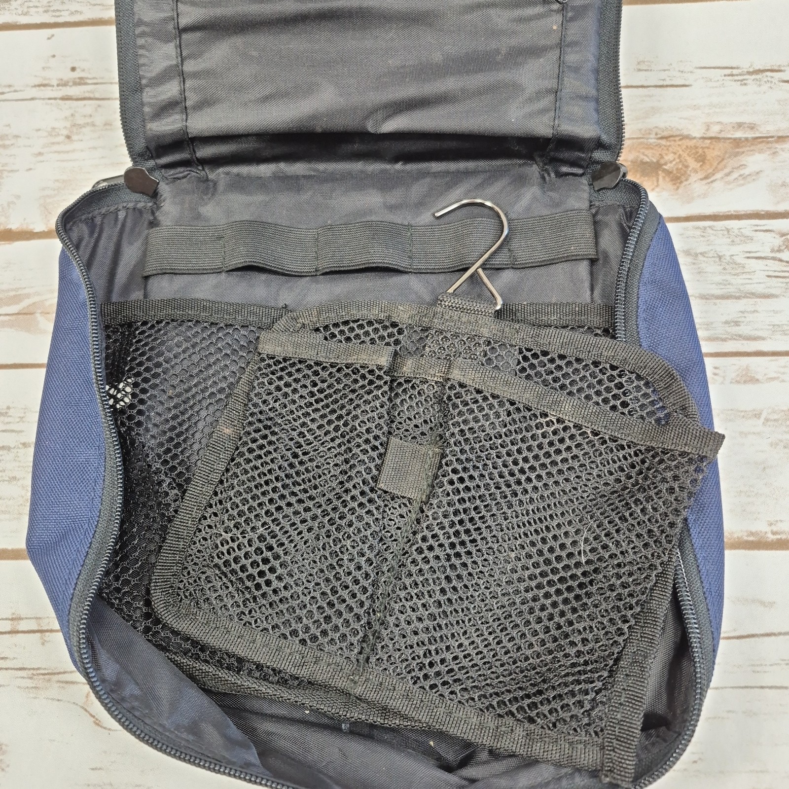 Blue Ampac NASA Toiletry Kit with Removable Hanging Toiletry Shampoo Netting