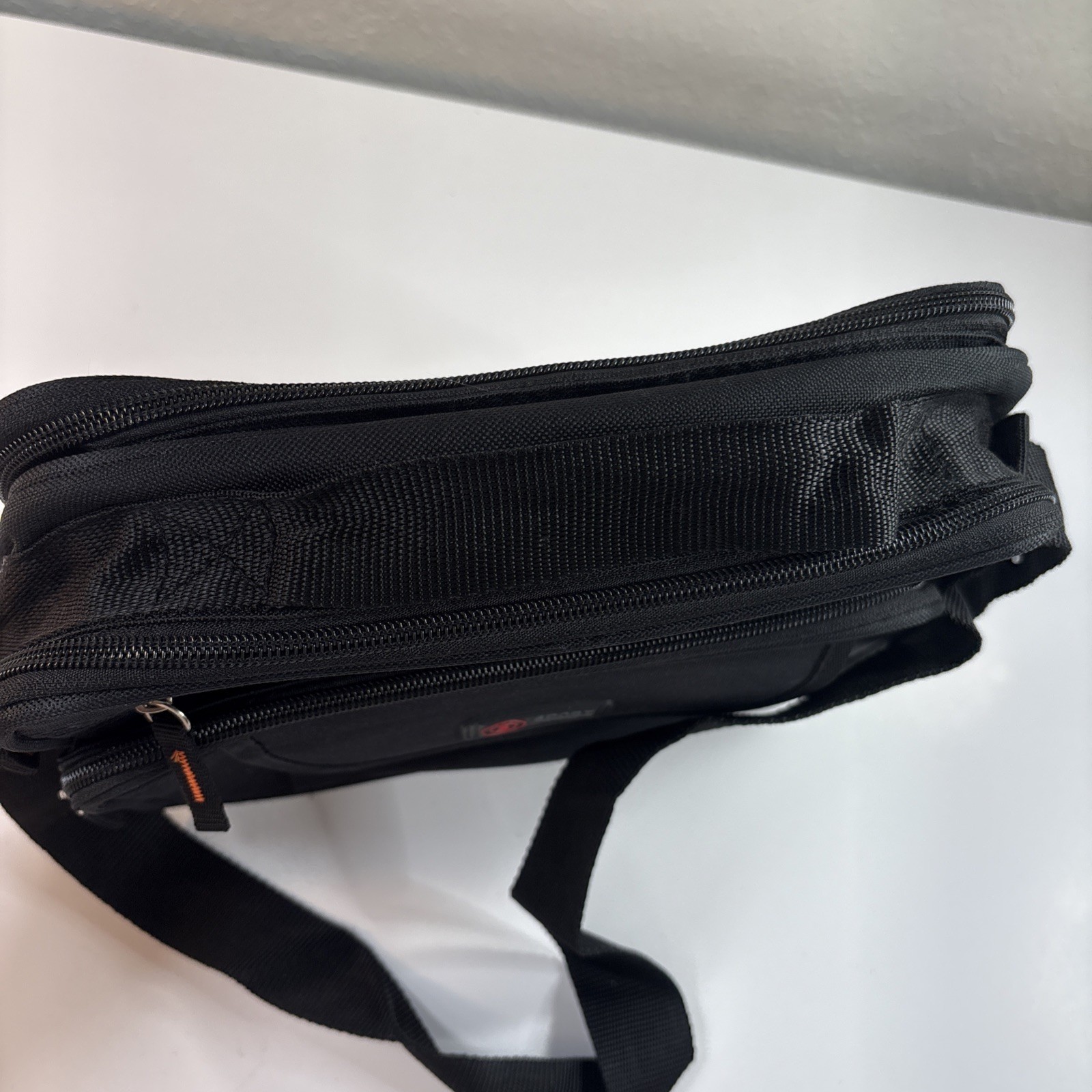 10” Black Men Waterproof Messenger Shoulder Satchel Business Tool Bag Storage