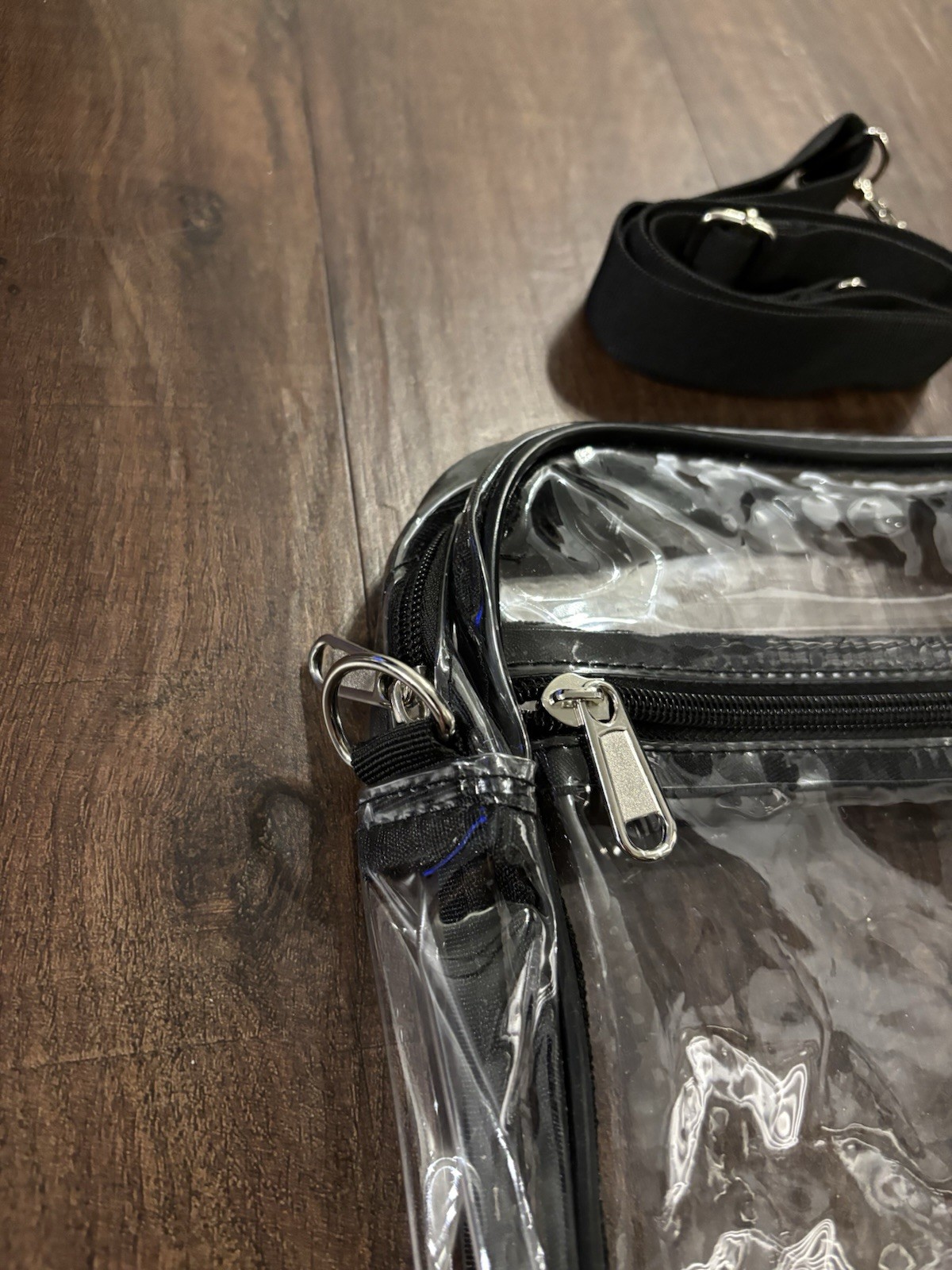 Clear 10×8 Stadium Approved Sling Bag Transparent Purse Sporting Events Concerts