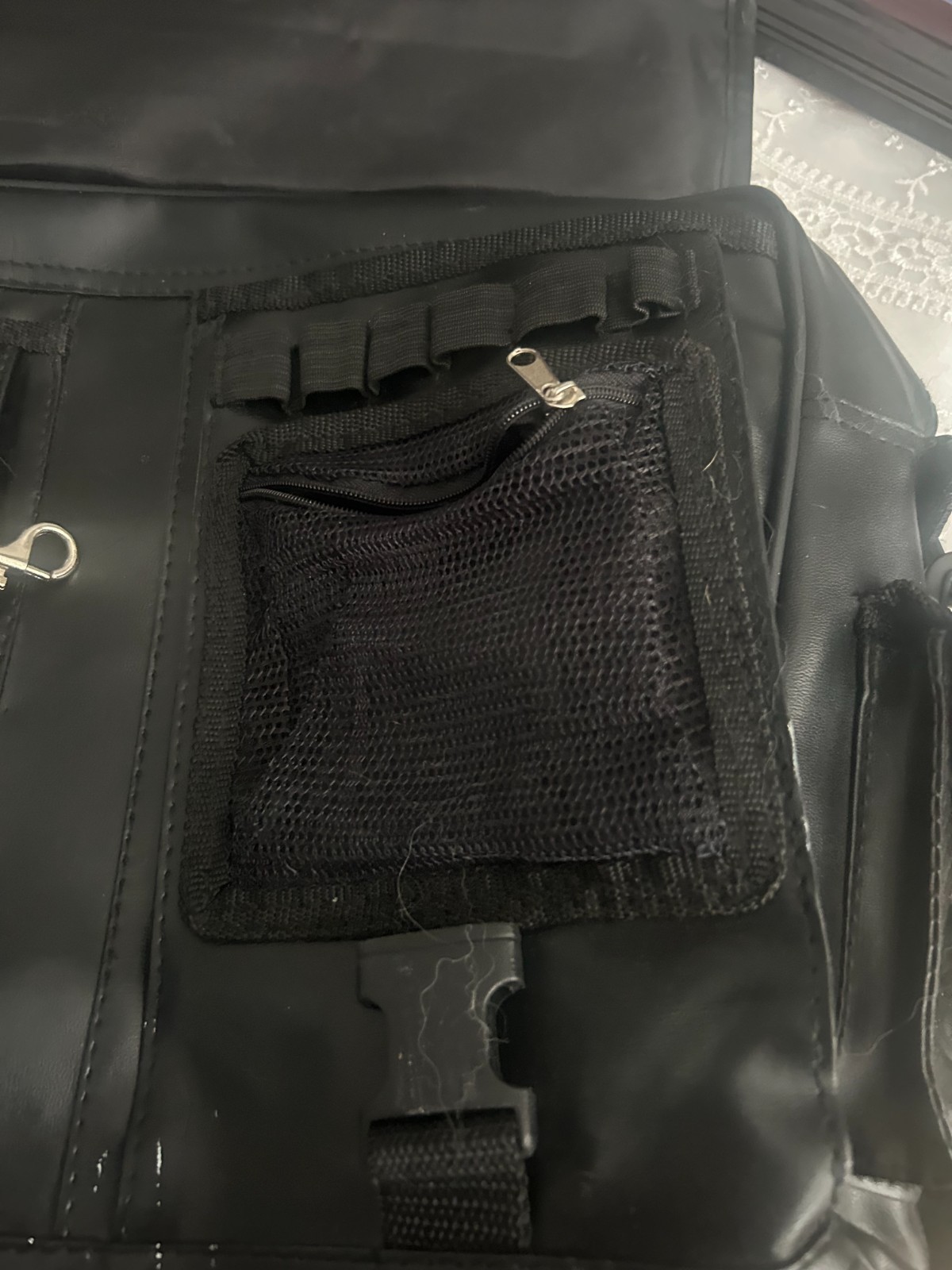 LEATHER BRIEF CASE TRAVEL BAG COMPUTER SHOULDER ATTACHE NICE!