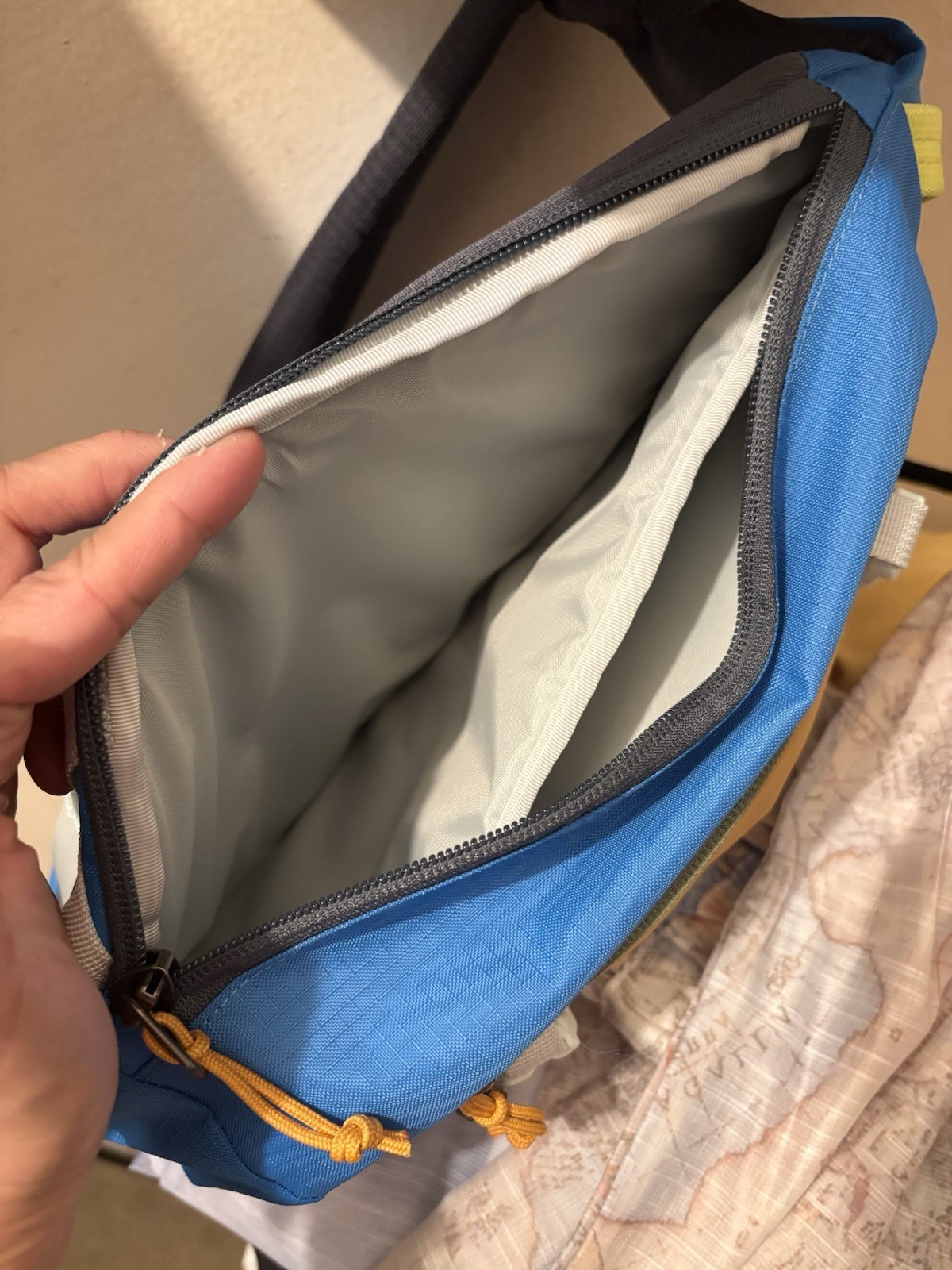New Patagonia Atom 8L Sling Bag-Patchwork Vessel Blue–Crossbody Pack Bag Unisex