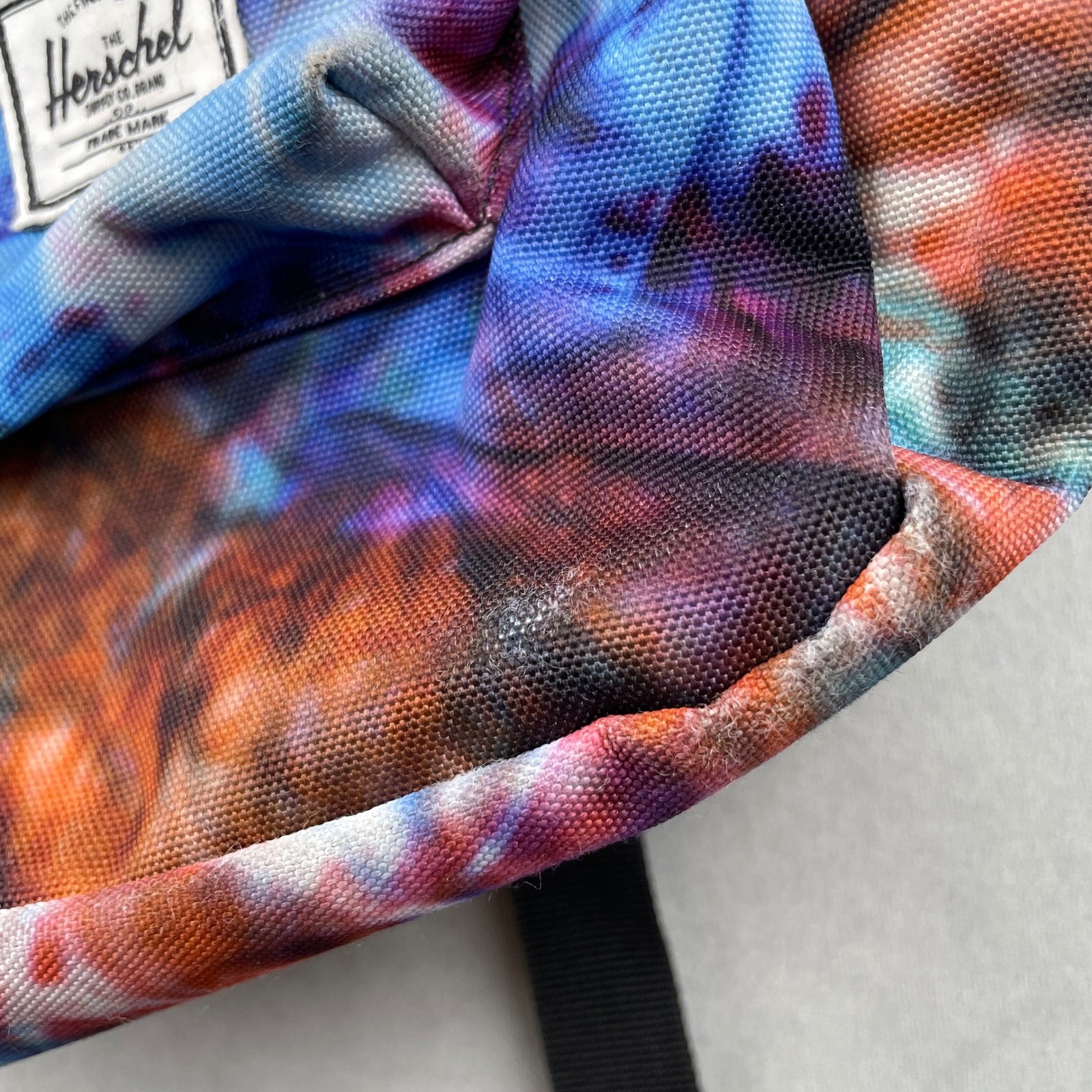 Herschel Supply Backpack Tie Dye Blue Travel Laptop Bag Retro Hippie Festival