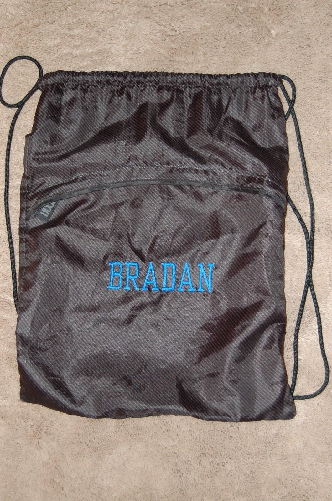 Thirty One 31 Cinch Sac drawstring bag backpack black “BRADAN”