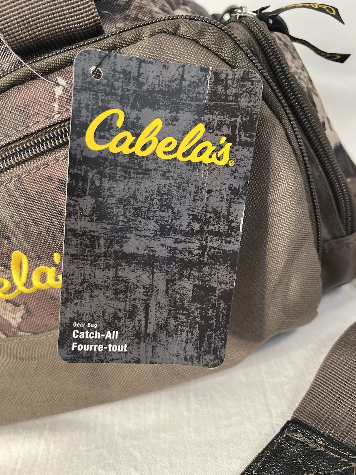 Cabela’s Camo Gear Bag Catch All Fishing Camping Utility Travel Tool 6 pockets