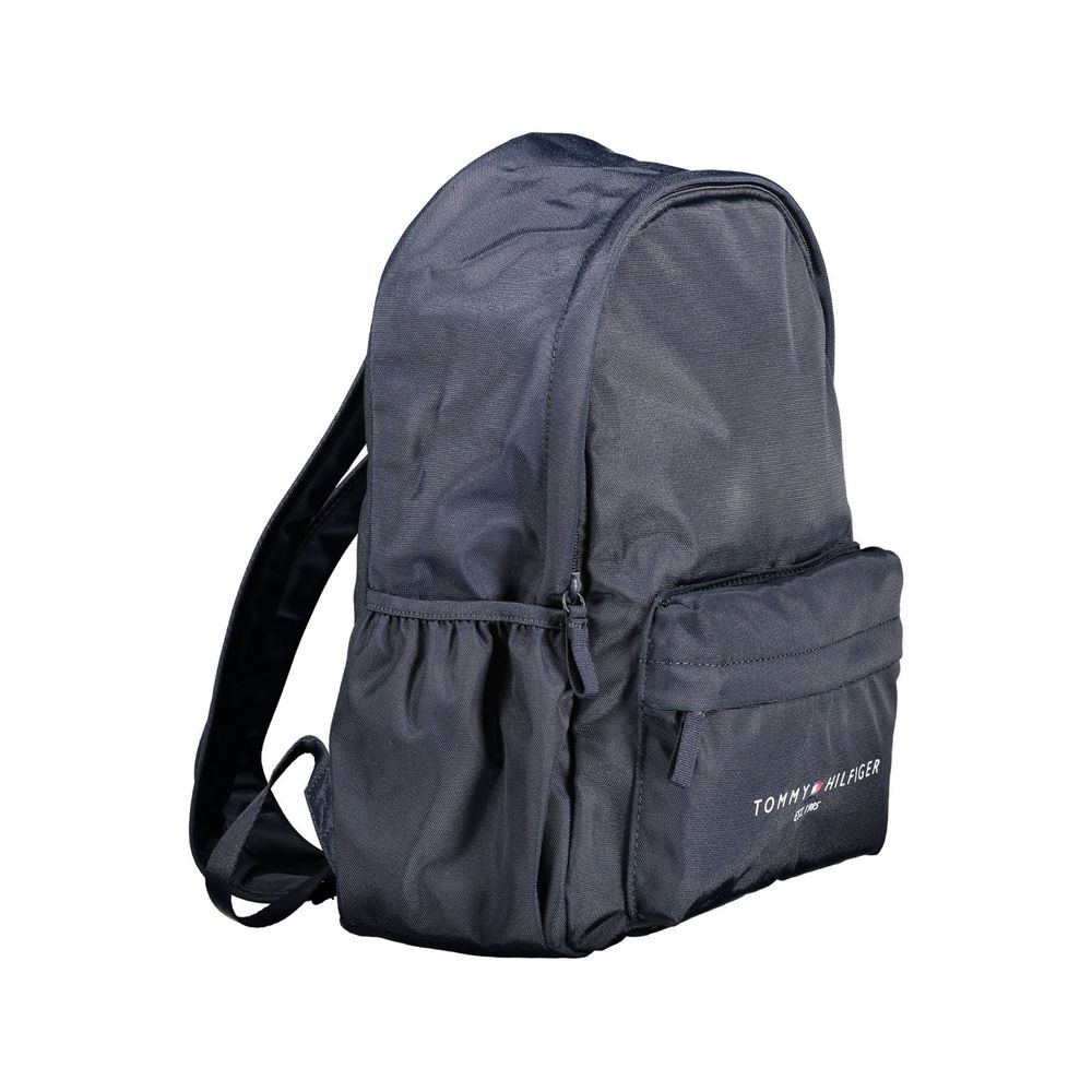 Tommy Hilfiger Blue Recycled Polyester Men’s Backpack 100% Authentic