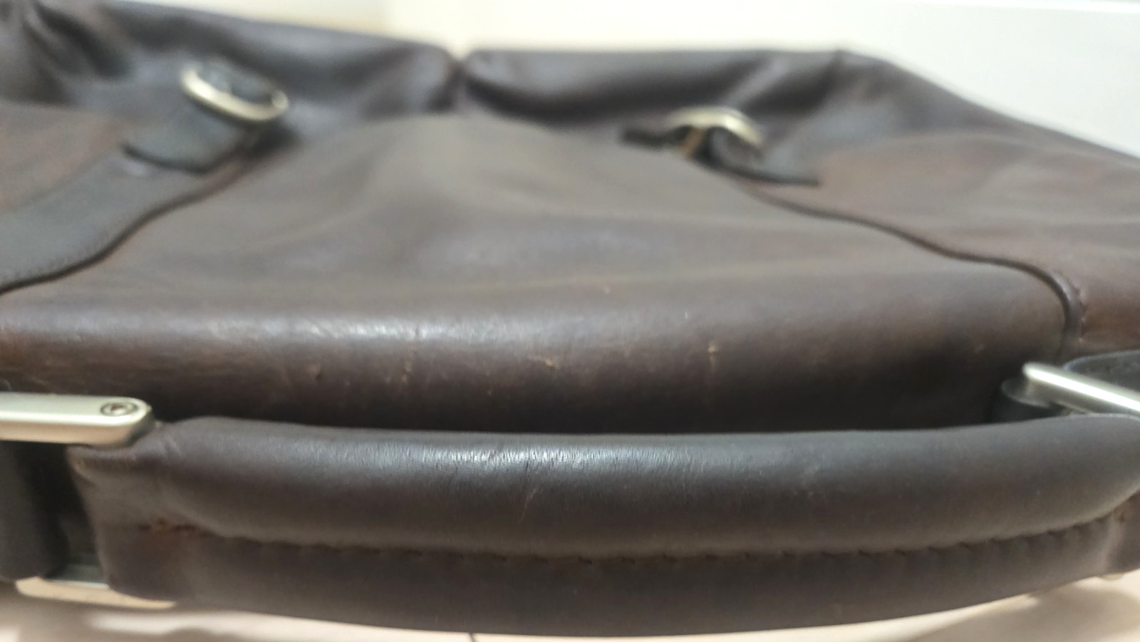 Samsonite Business Casual Series 400 Leather Briefcase Messenger Bag Satchel