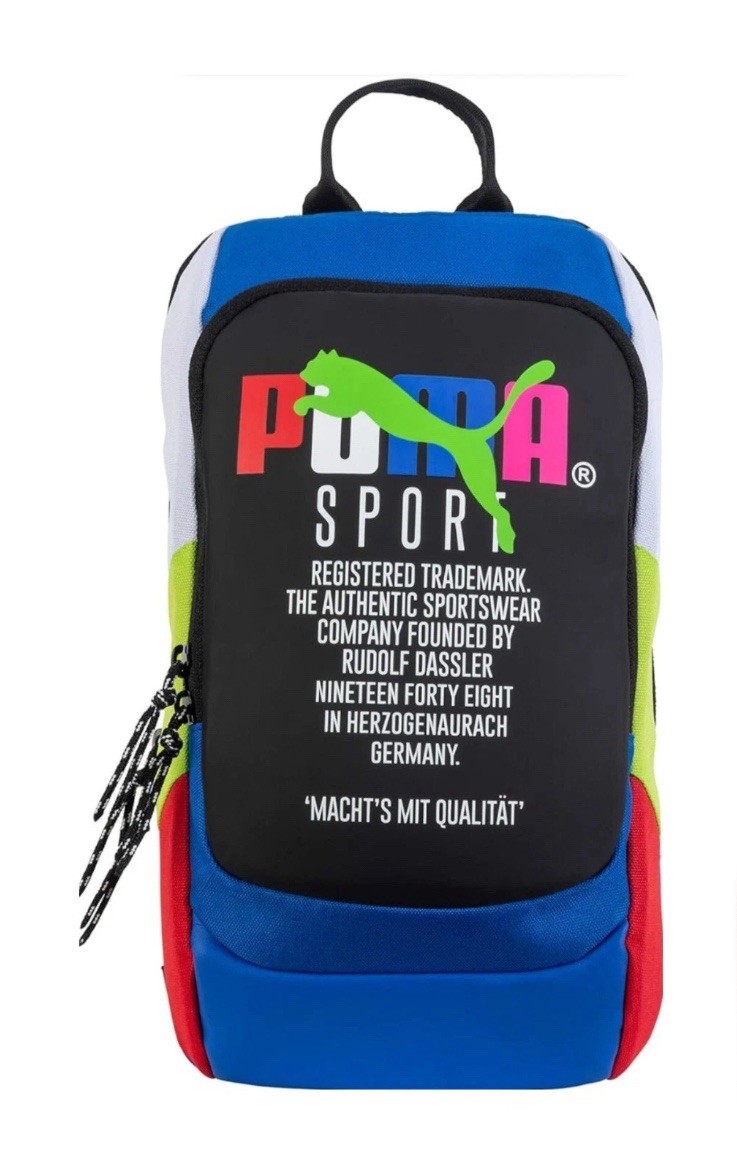 PUMA Forecast Multitude Sling Backpack Blue Multi Shoulder Bag – Brand New