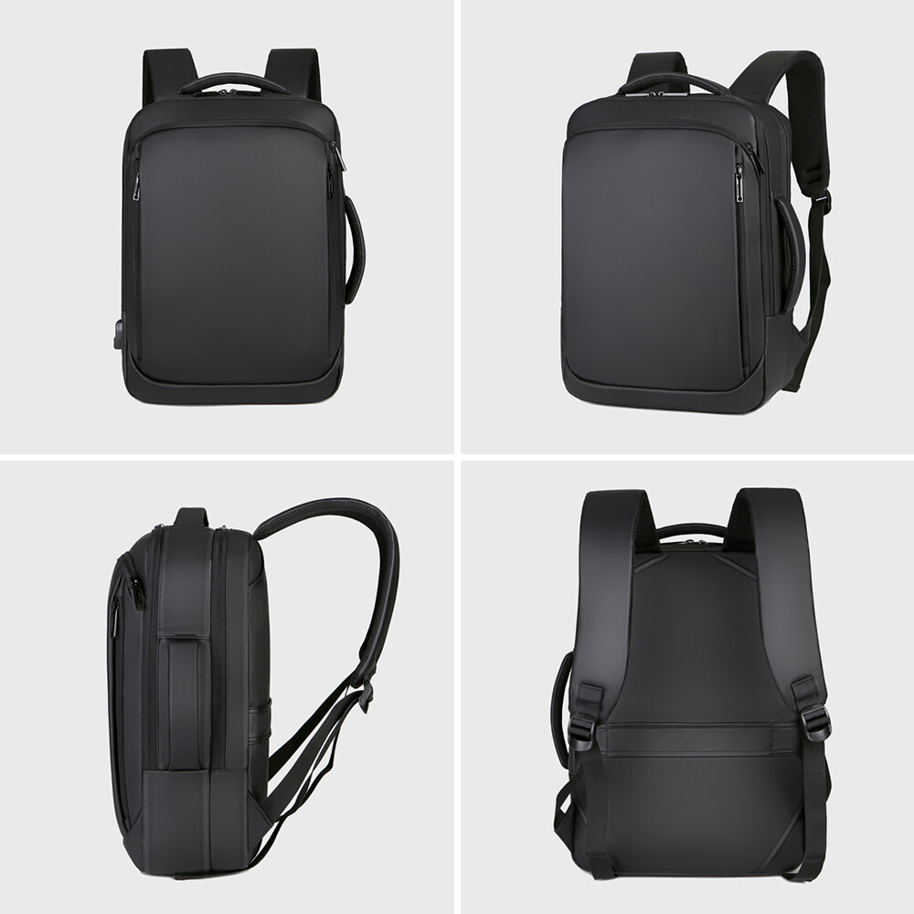Men Multifunctional 15.6 Inch Laptop Backpack Travel Business USB Notebook Bag
