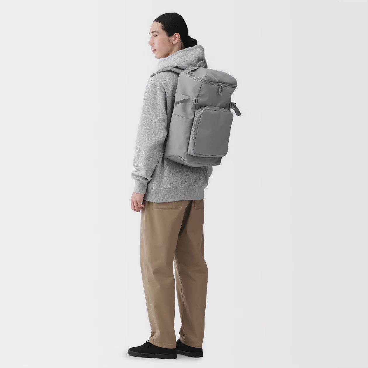MUJI Water-Repellent Top-Loading Backpack 28-Litter 7-Pocket Unisex NWT