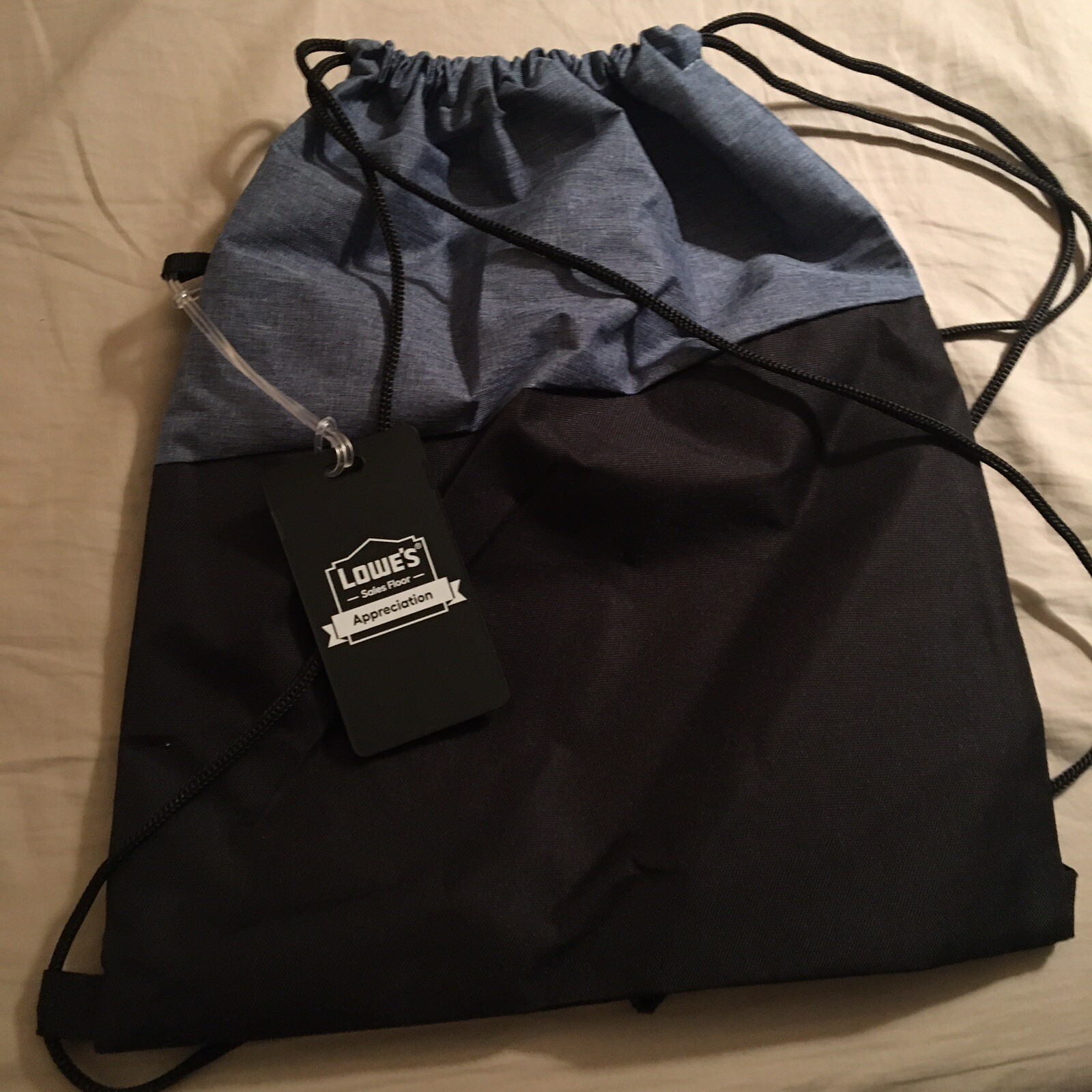 Cinch-sack Backpack, Lowes store Drawstring bag & Luggage Tag set, promo goods
