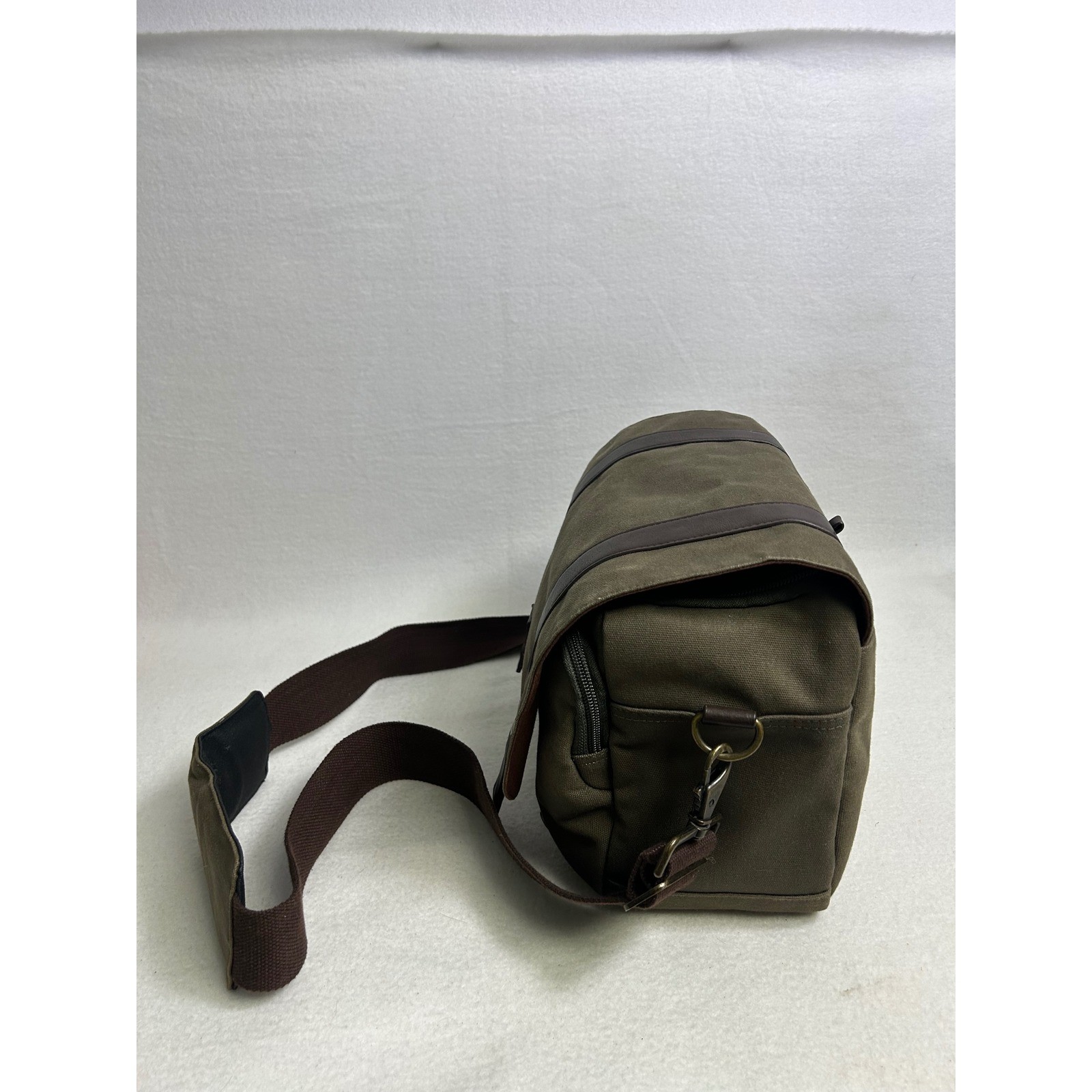 Gorpcore Pt Unisex OS Olive Green Canvas Messenger Bag Field Satchel Utility